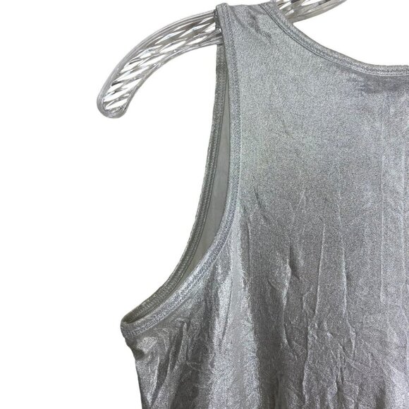 Rock‎ and Republic Rockstar Silver Tank Top Metallic Stretchy Shirt Size XS - Picture 8 of 10